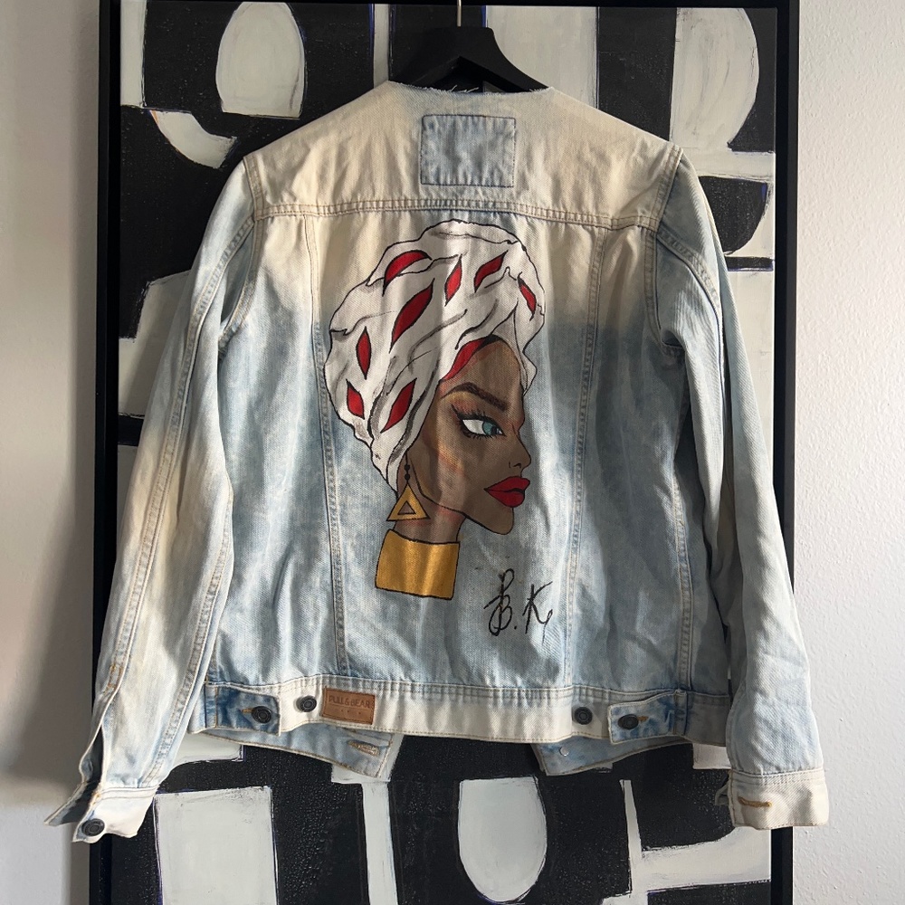 Handmade designed denim jacket